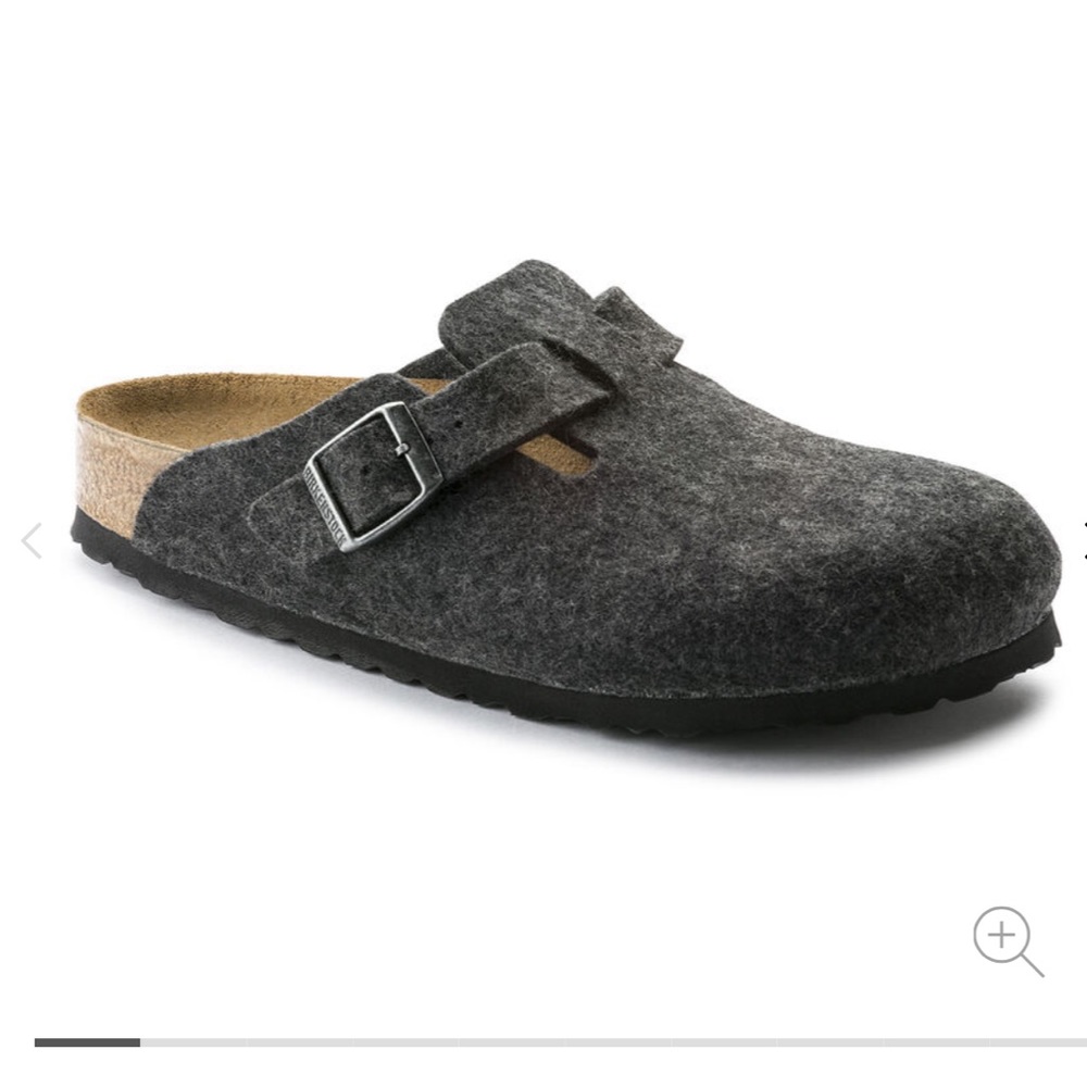 Birkenstock Boston Wool Felt in Anthracite